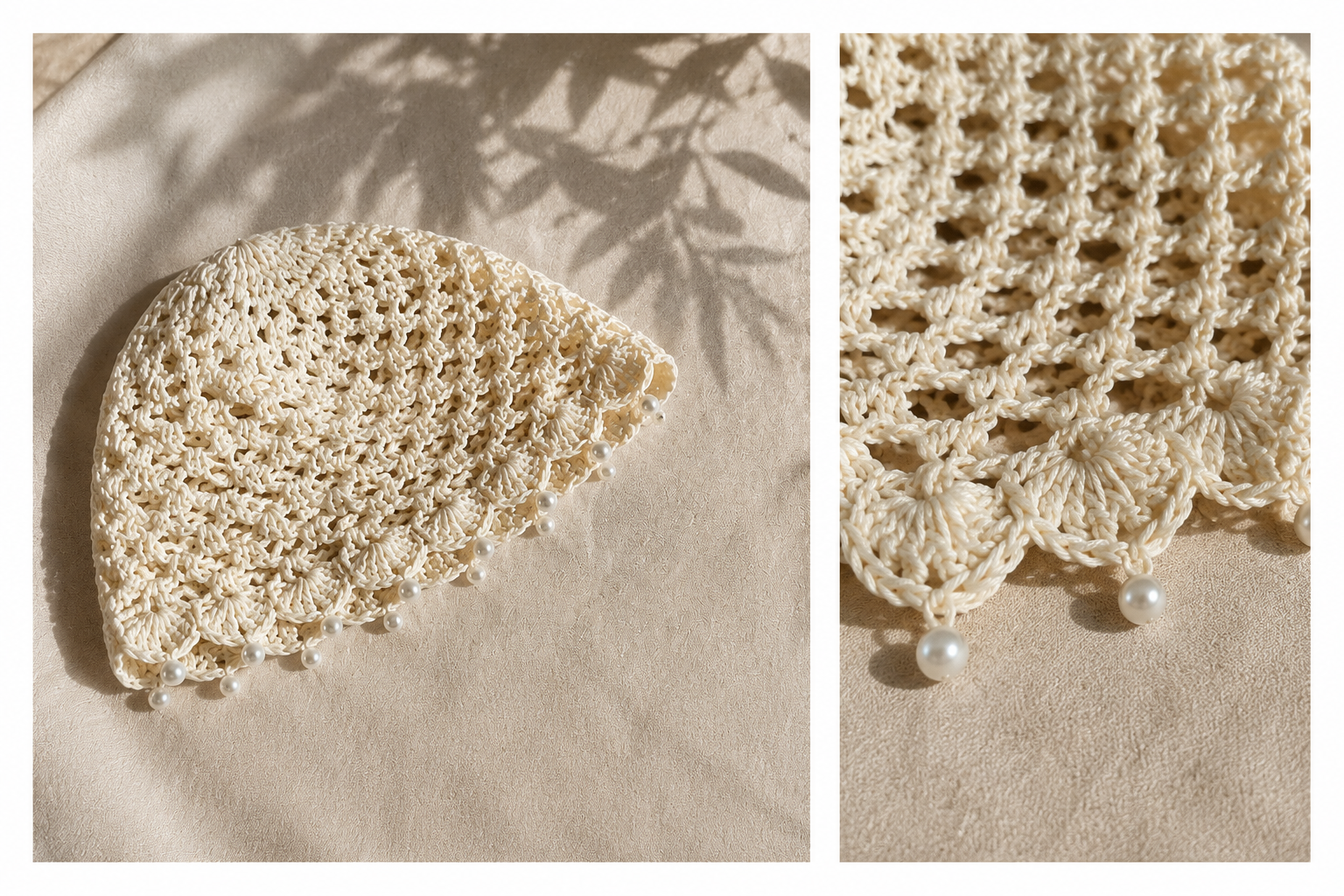 Bonnet en crocher