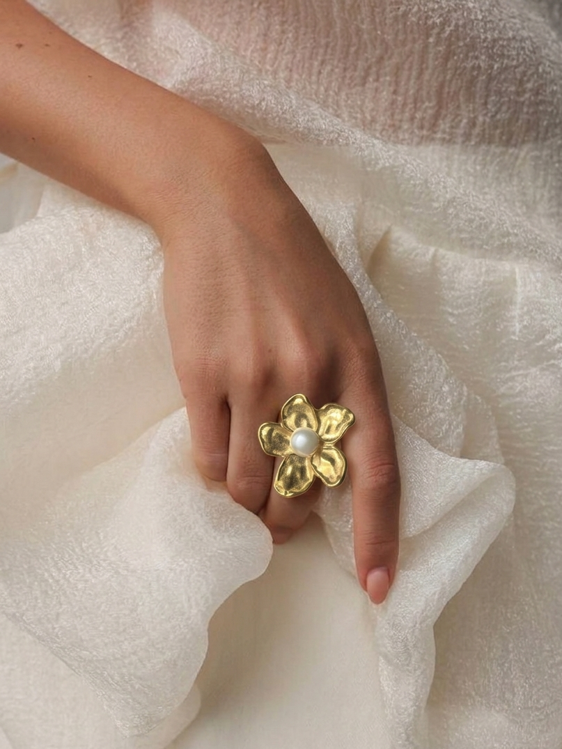 Bague Perle d'or